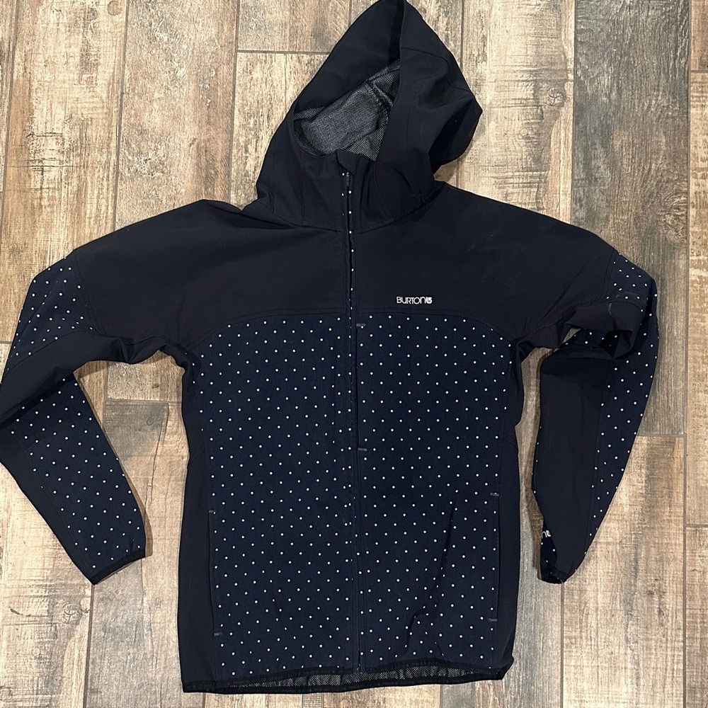 Burton Black and White Hooded Jacket